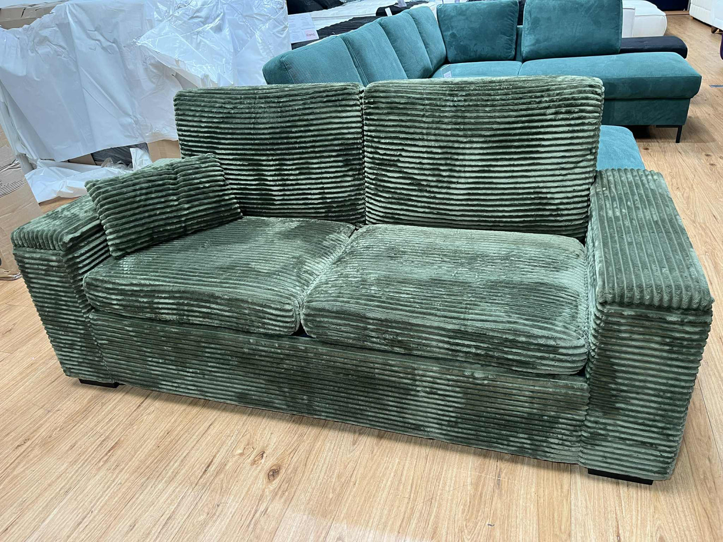 Millie 2 Seater Jumbo Cord Storage Arm Sofa