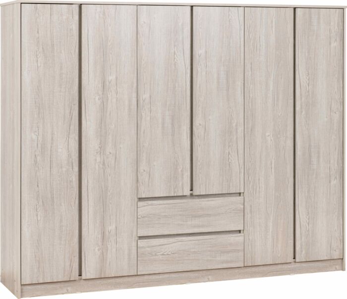 MLV 6 Door 2 Drawer Wardrobe