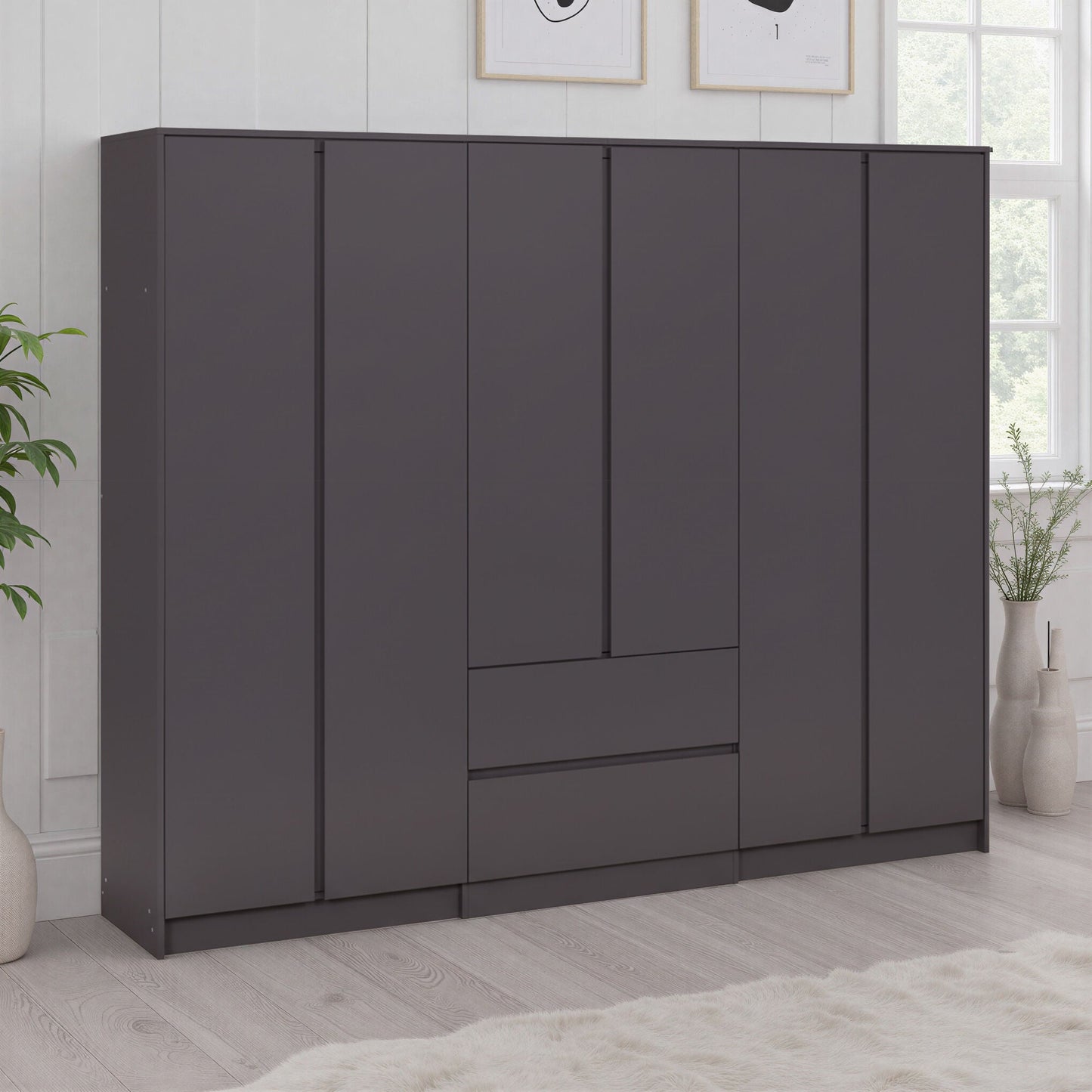 MLV 6 Door 2 Drawer Wardrobe