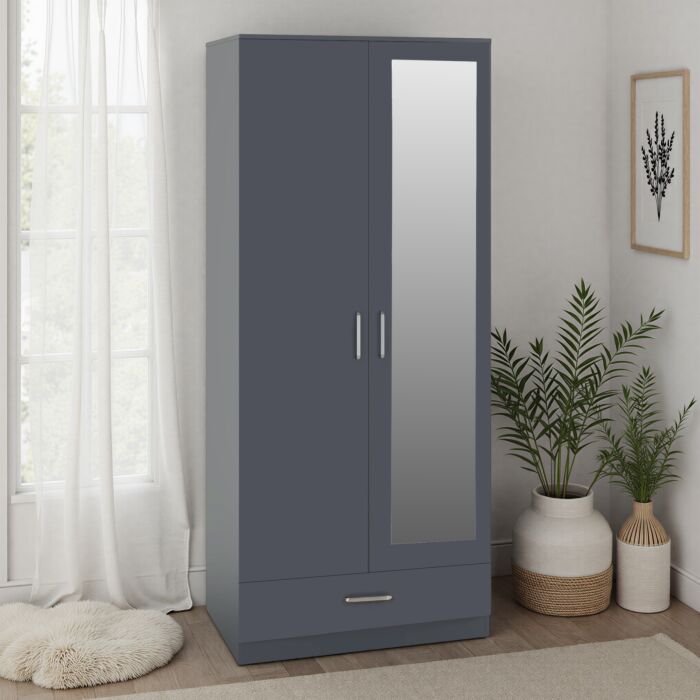 DAK 2 Door 1 Drawer Wardrobe