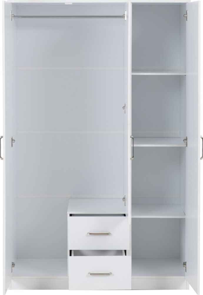DAK 3 Door Mirrored Wardrobe