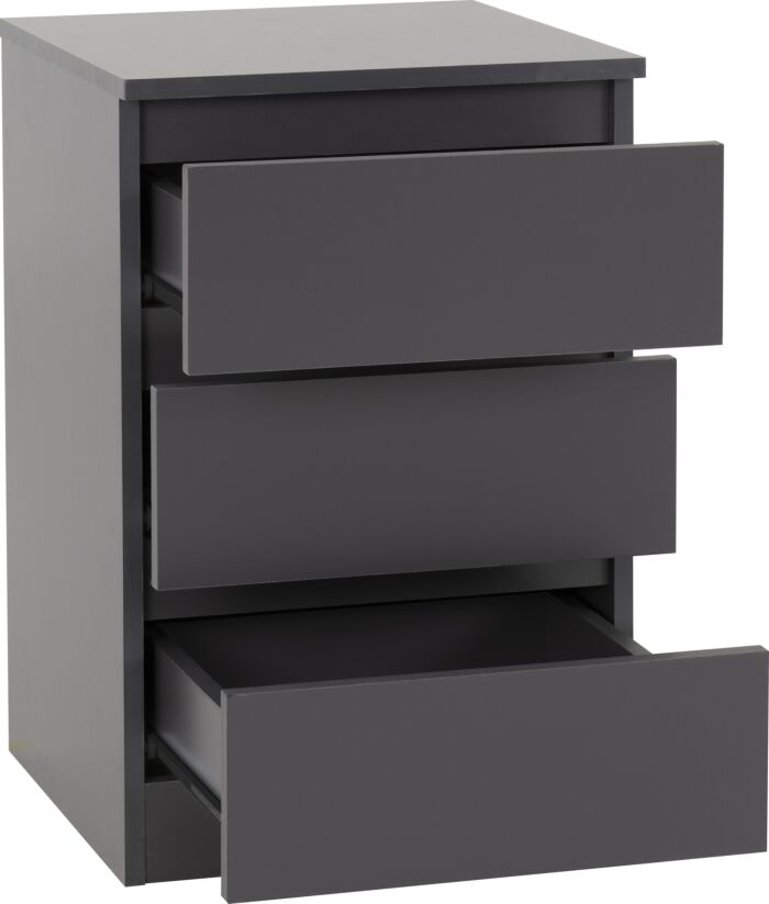 MLV 3 Drawer Bedside