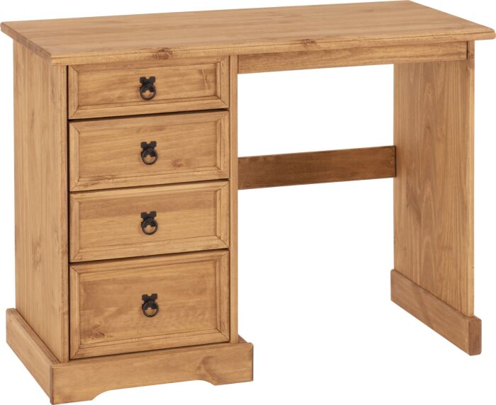 Corona Pine 4 Drawer Dressing Table/Desk