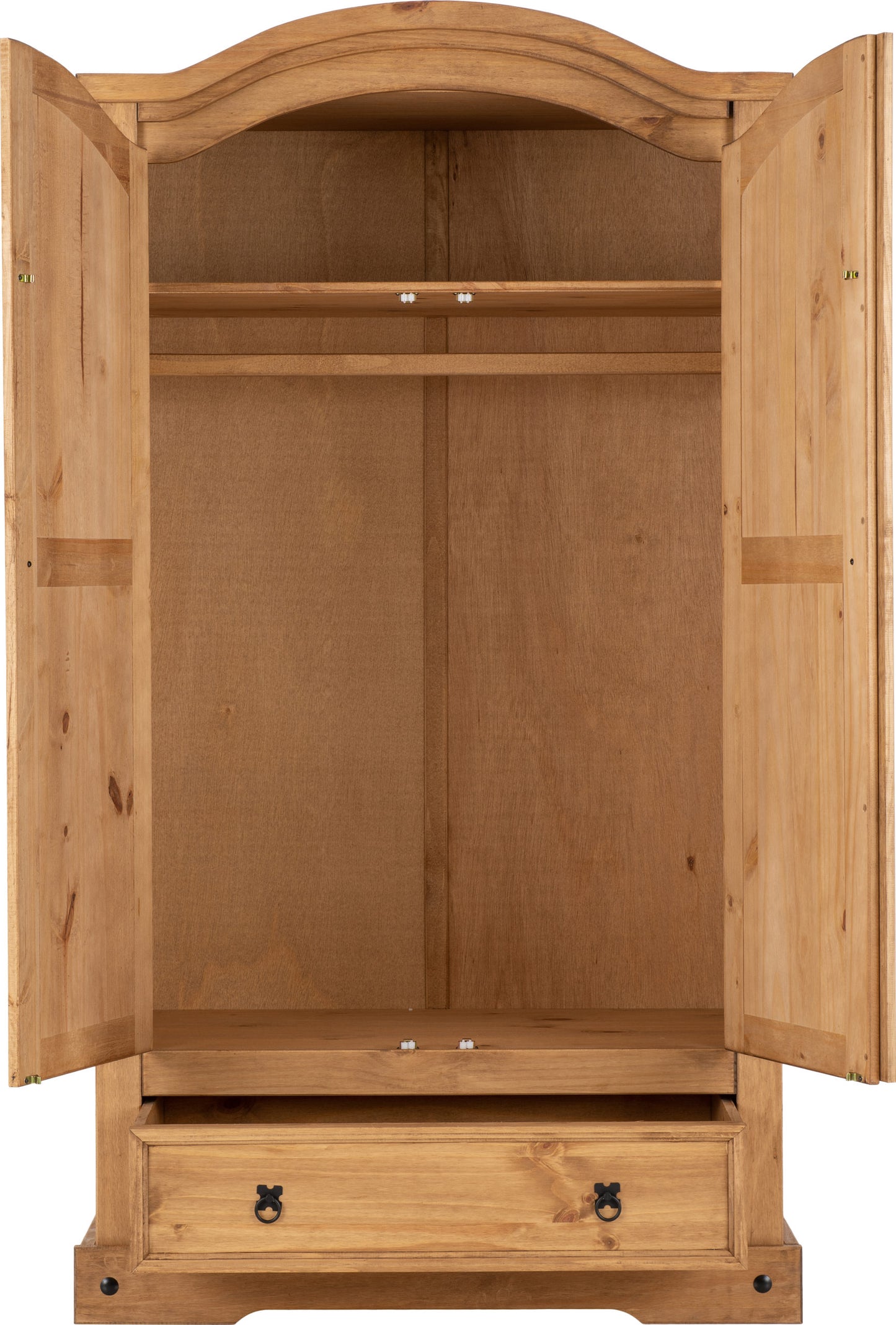 Corona Pine 2 Door 1 Drawer Wardrobe