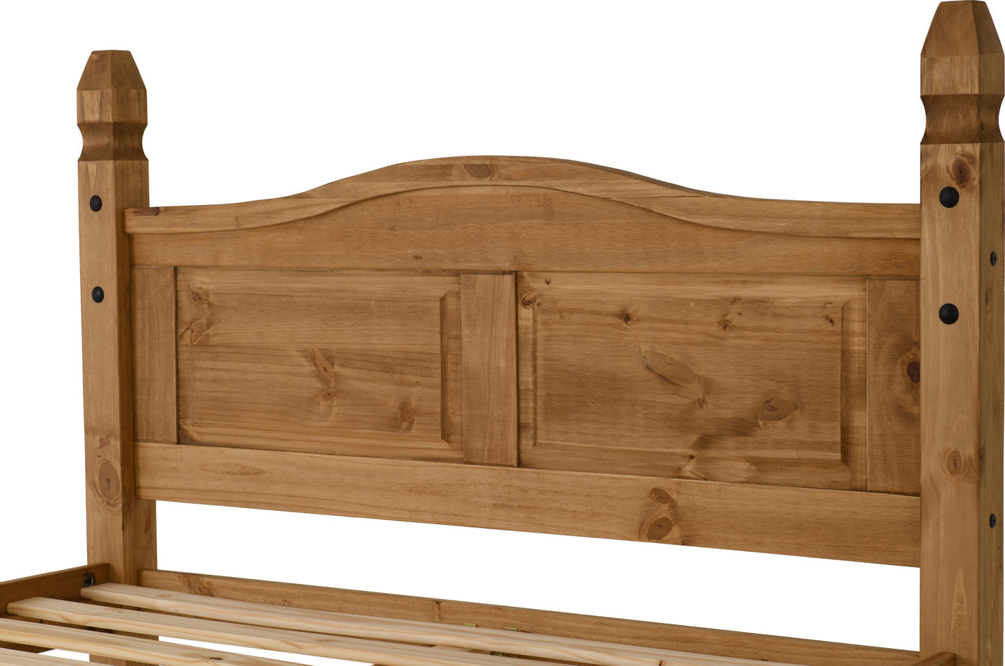 Corona Pine 5ft Kingsize Bed - High Foot End