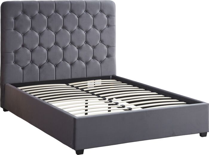 MAD 4ft6 Double Velvet Bedstead