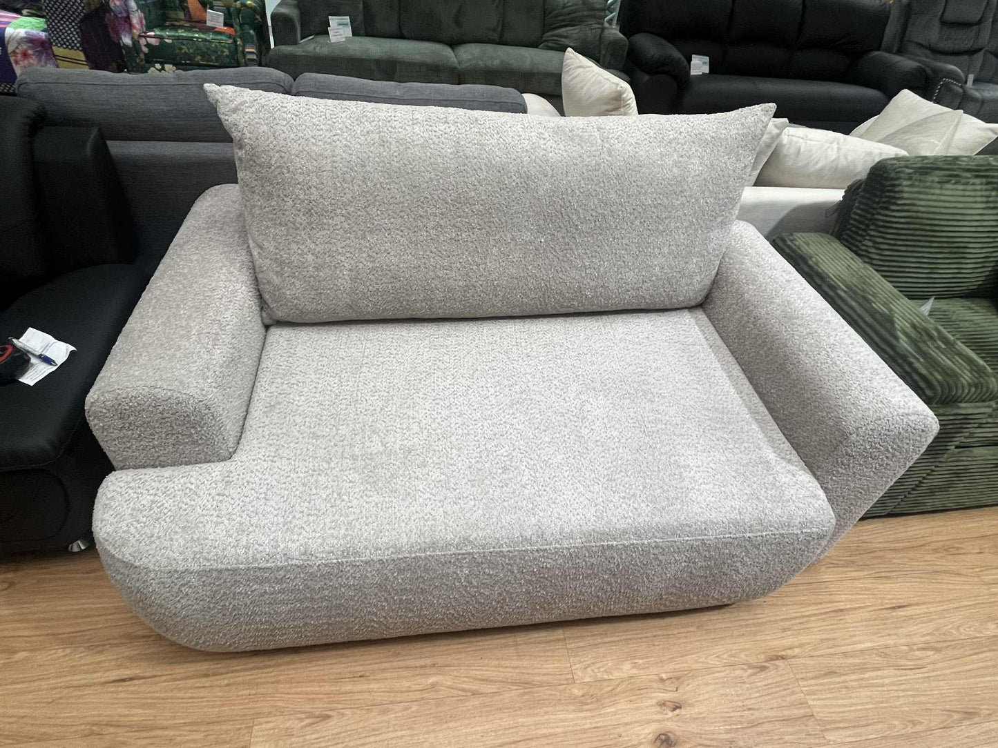 Alium 2 Seater Oatmeal Chenille Sofa