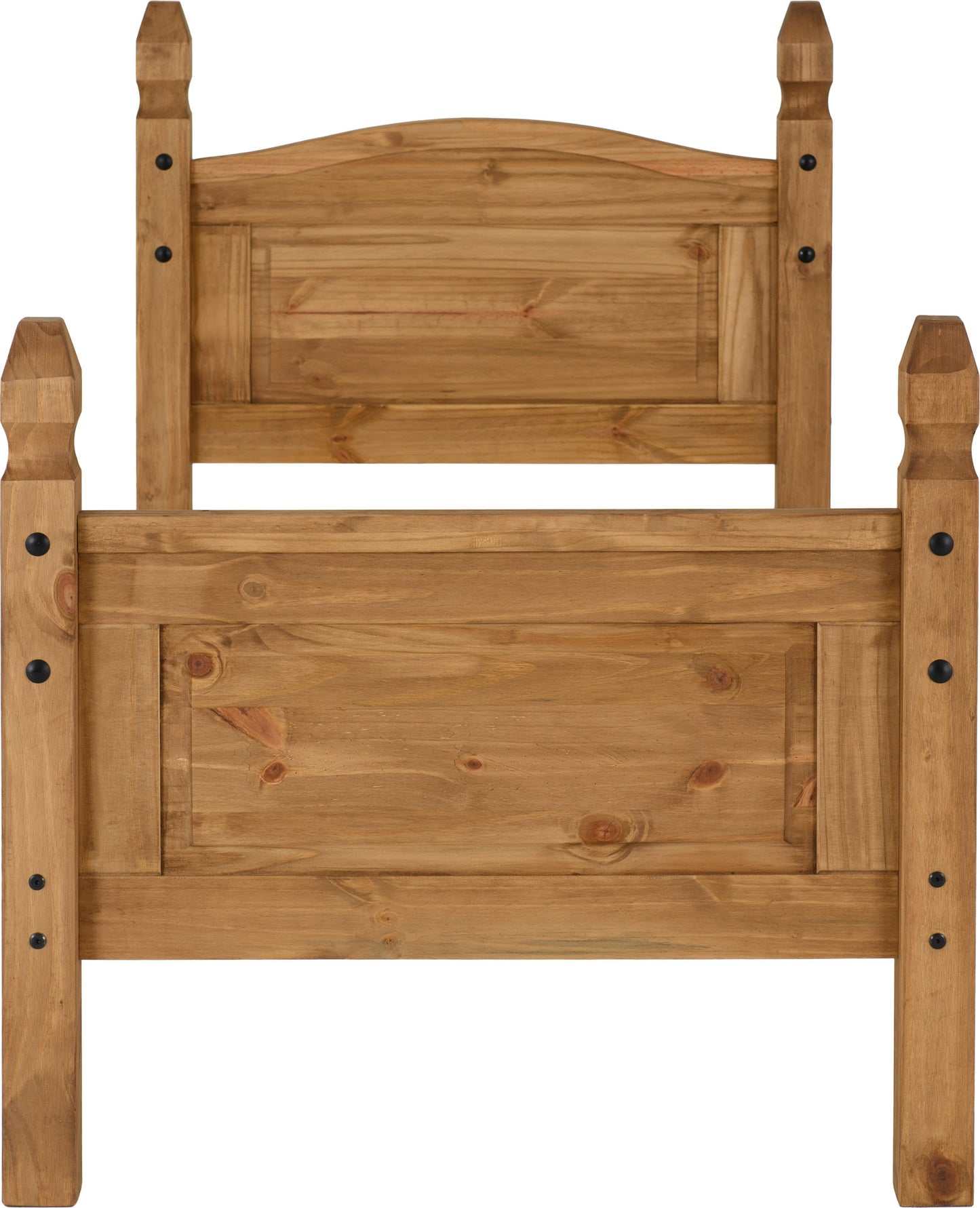Corona Pine 3ft Single Bed - High Foot End