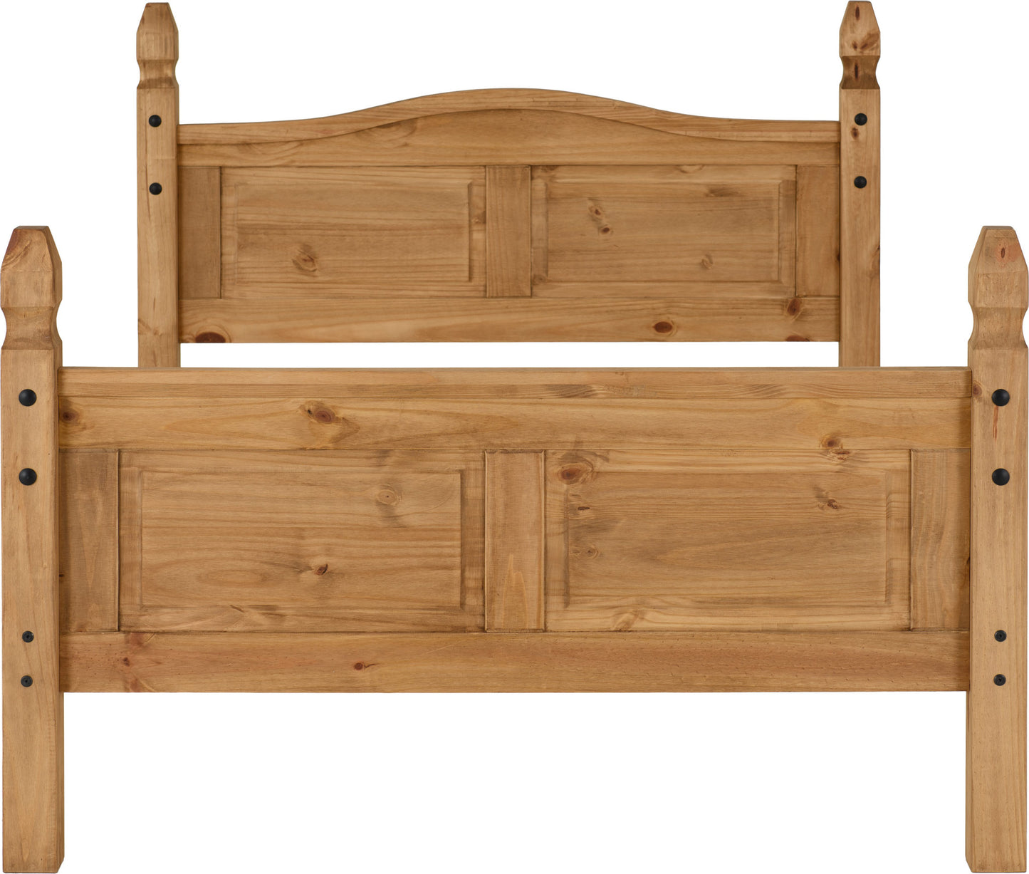 Corona Pine 4ft6" Double Bed - High Foot End