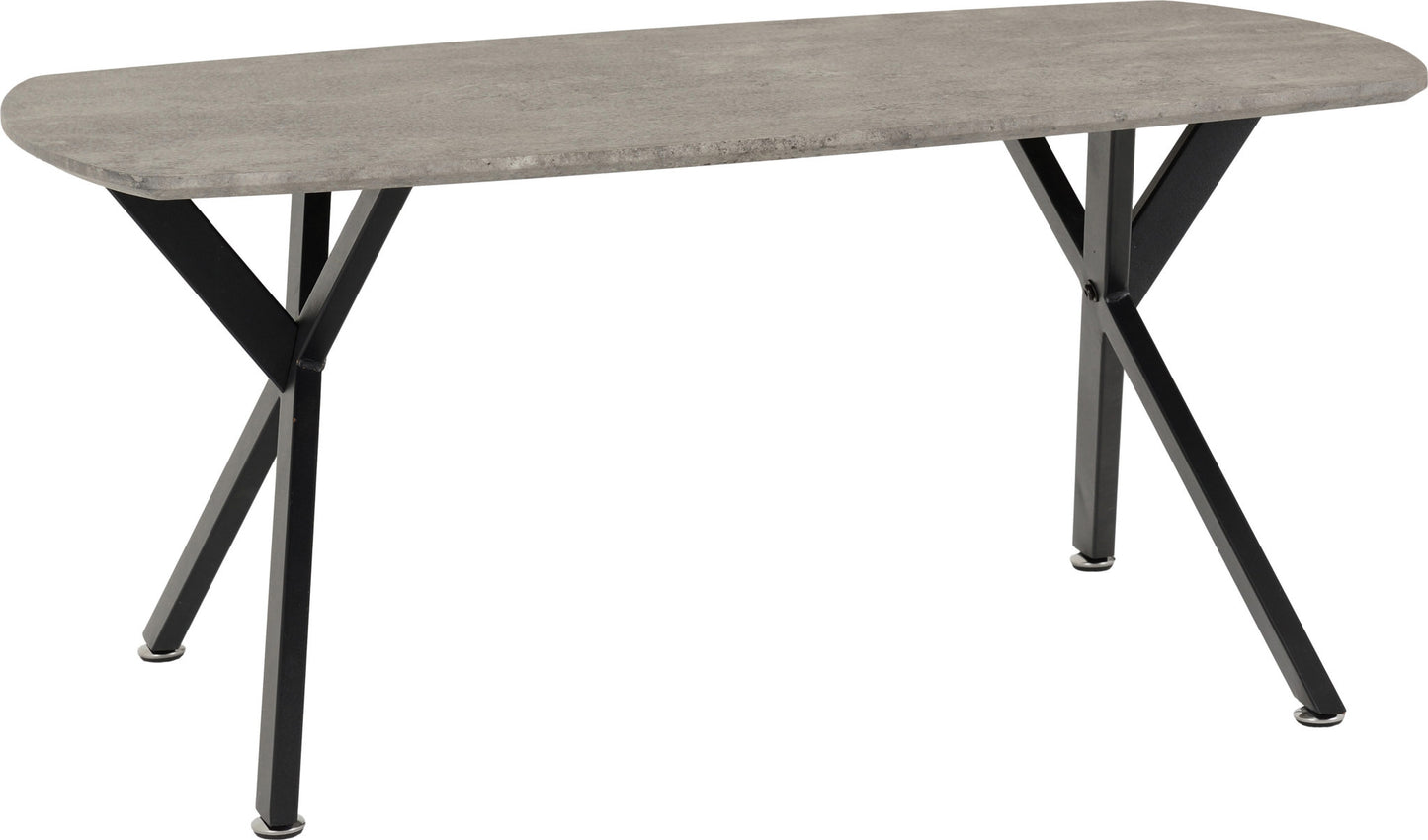 ATH Oval Concrete Effect Coffee Table