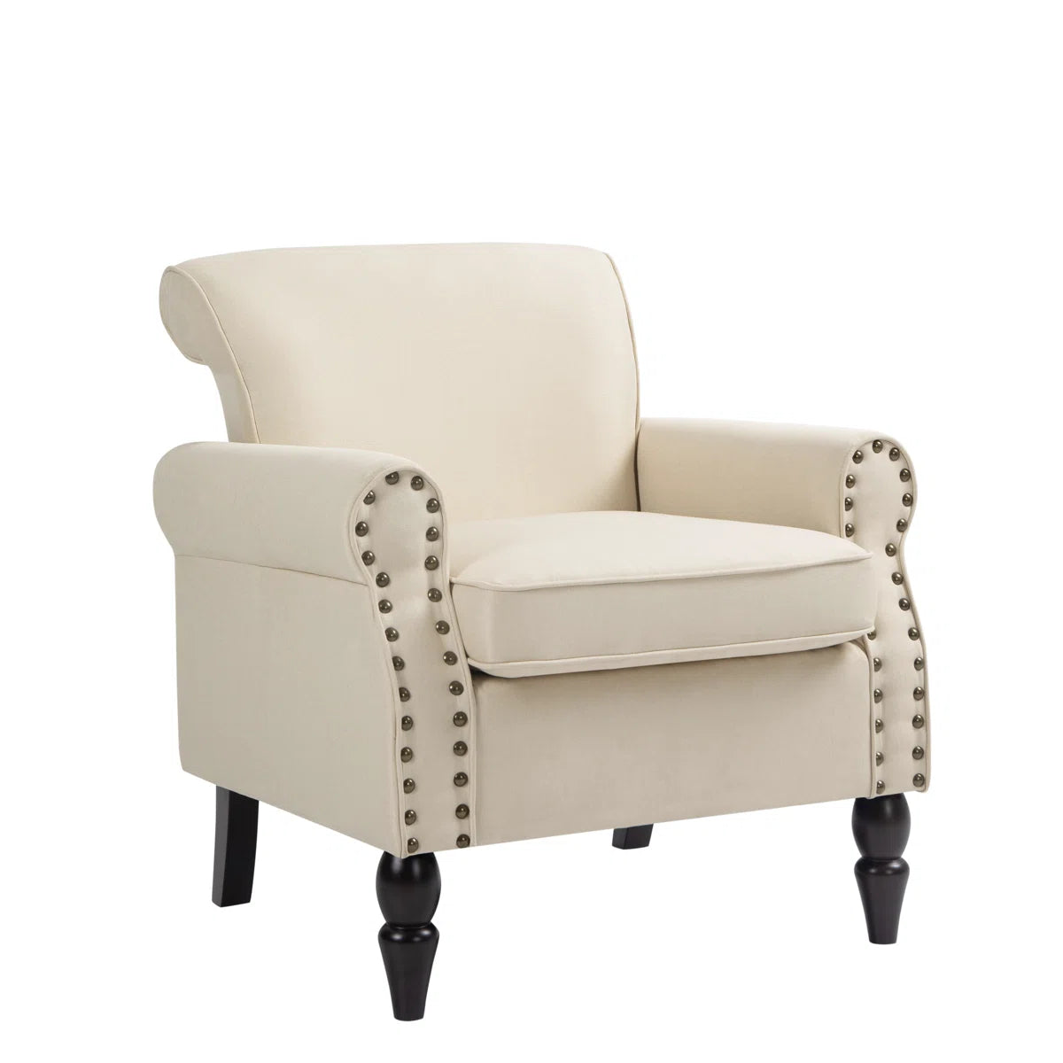 Adrian Cream Cotton Armchair