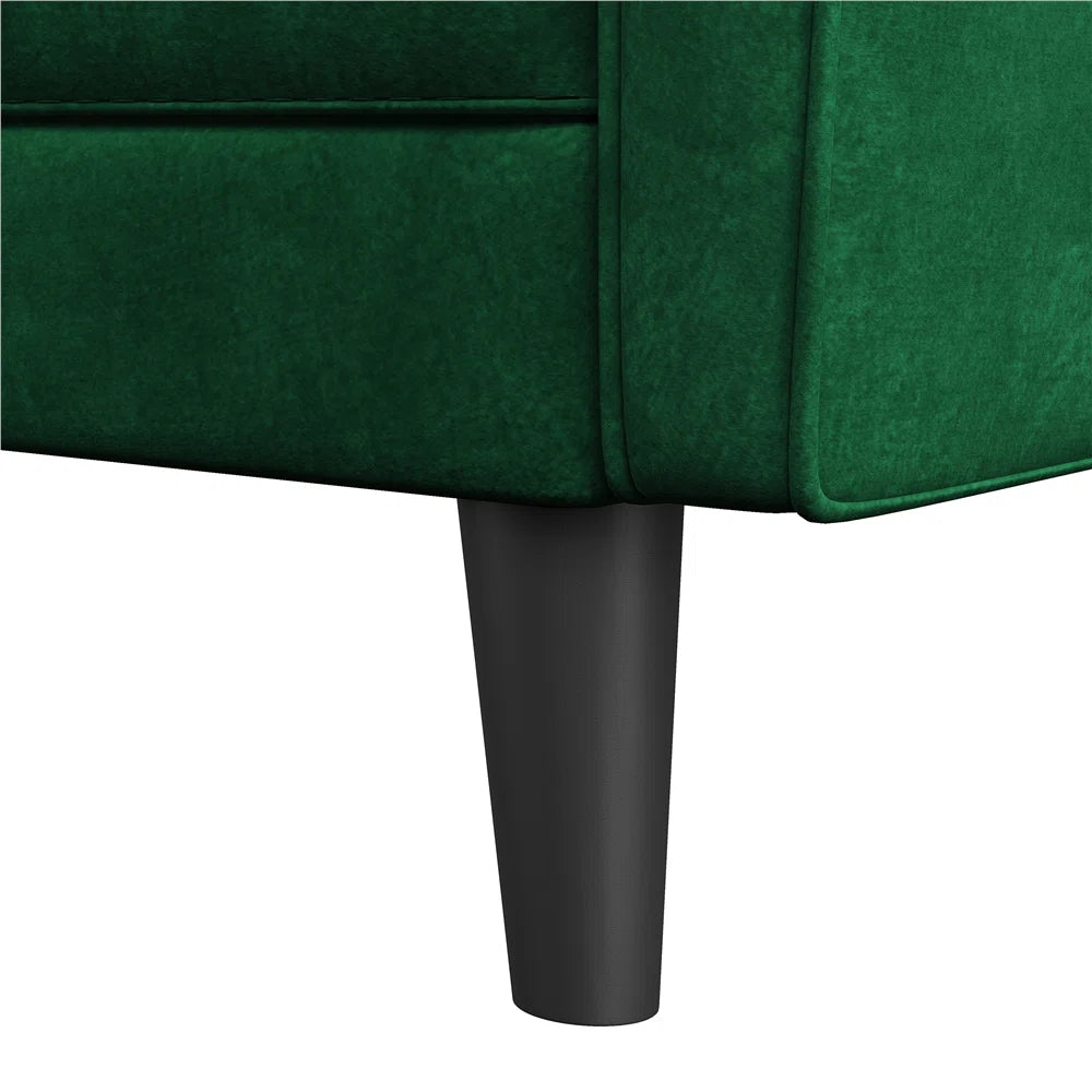 Bernadette 2 Seater Green Velvet Sofa
