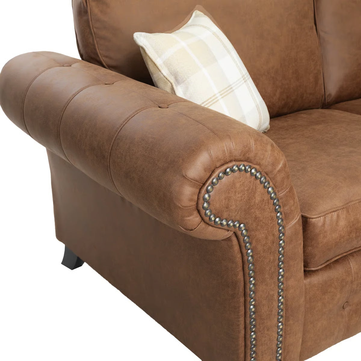 Bodmin Faux Leather 3 Seater Sofa