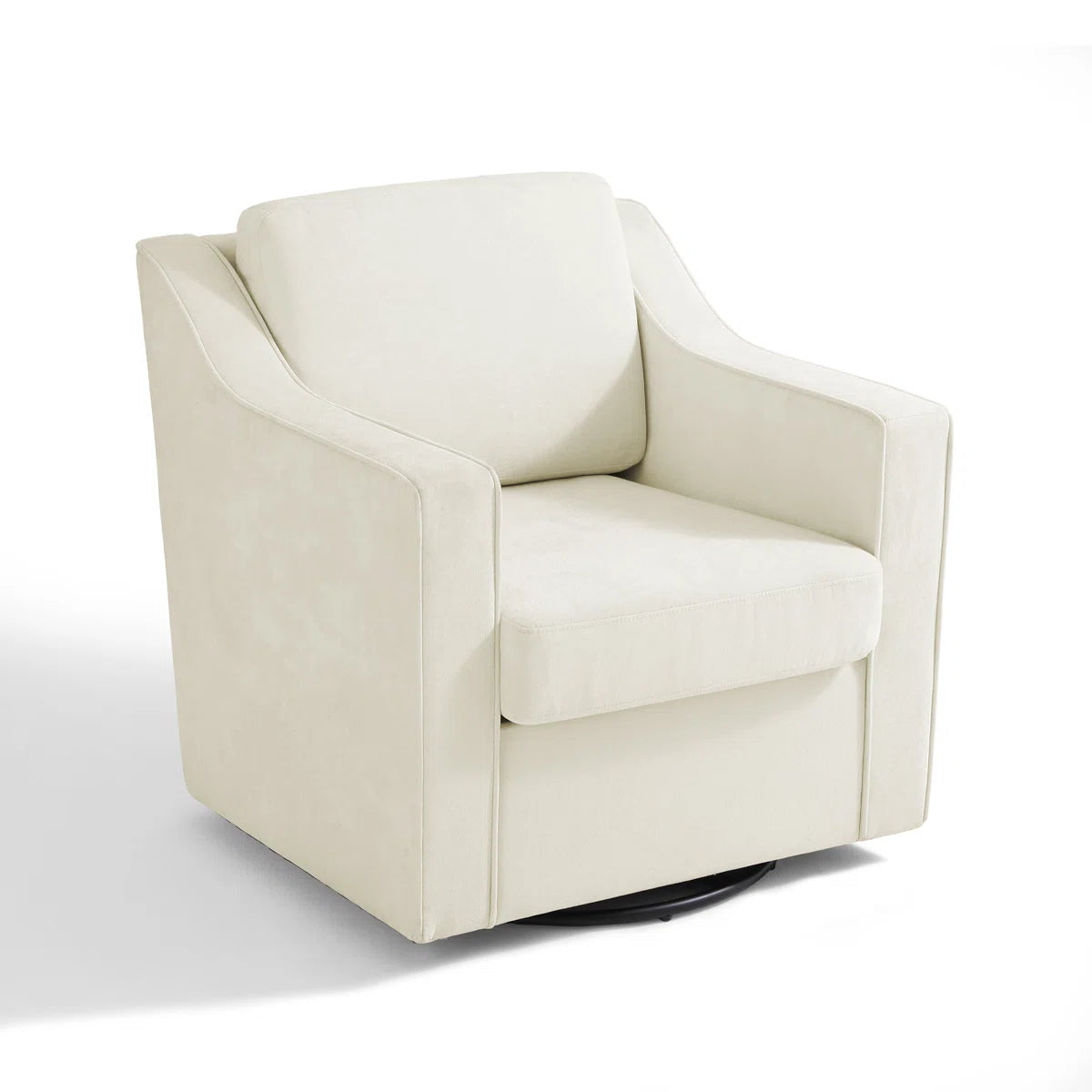 Bronwyn Cream Chenille Swivel Tub Chair