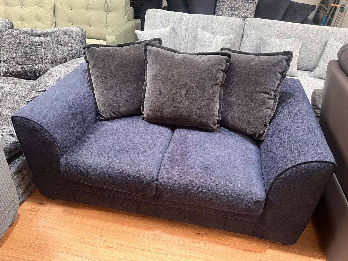 Canada 2 Seat Navy Upholstered Sofa