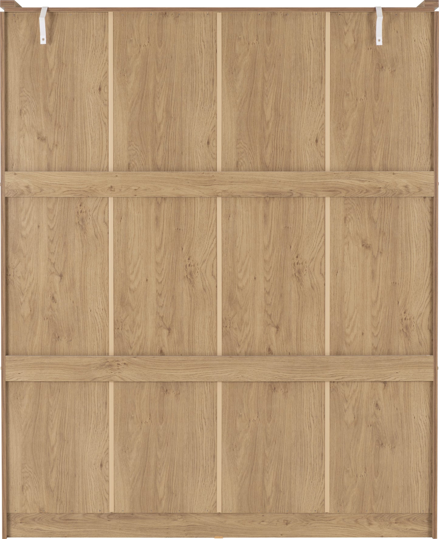CHA Oak Effect 4 Door 2 Drawer Wardrobe