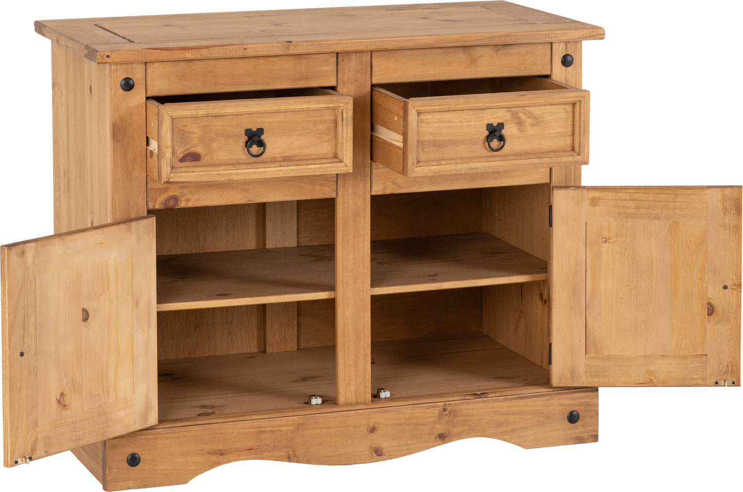 Corona Pine 2 Door 2 Drawer Sideboard