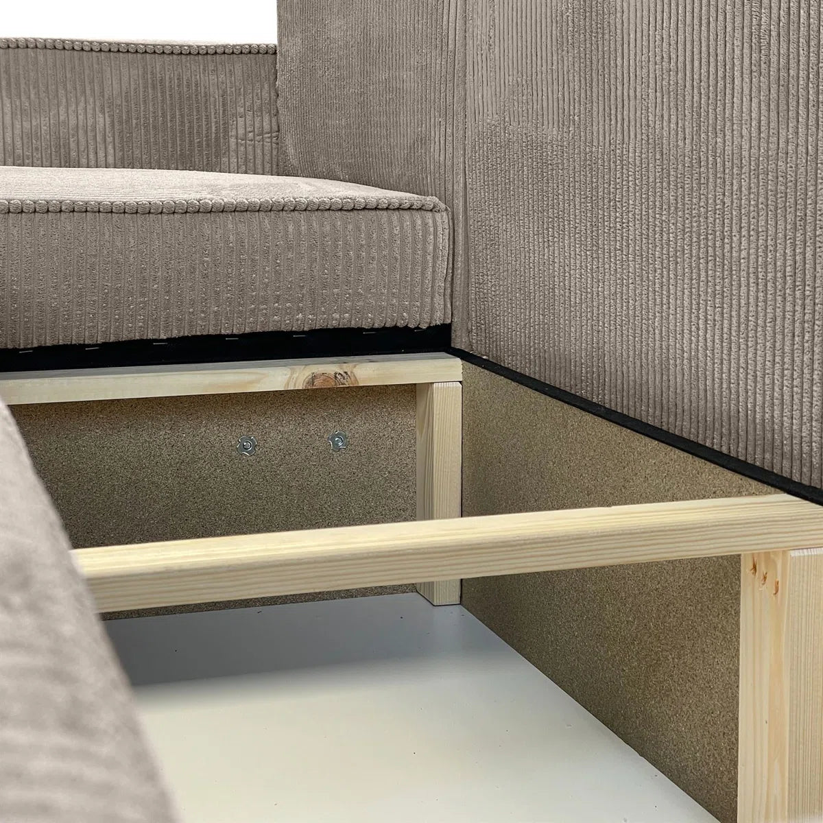 Christine 4 Seat Caramel Cord Storage Sofa Bed