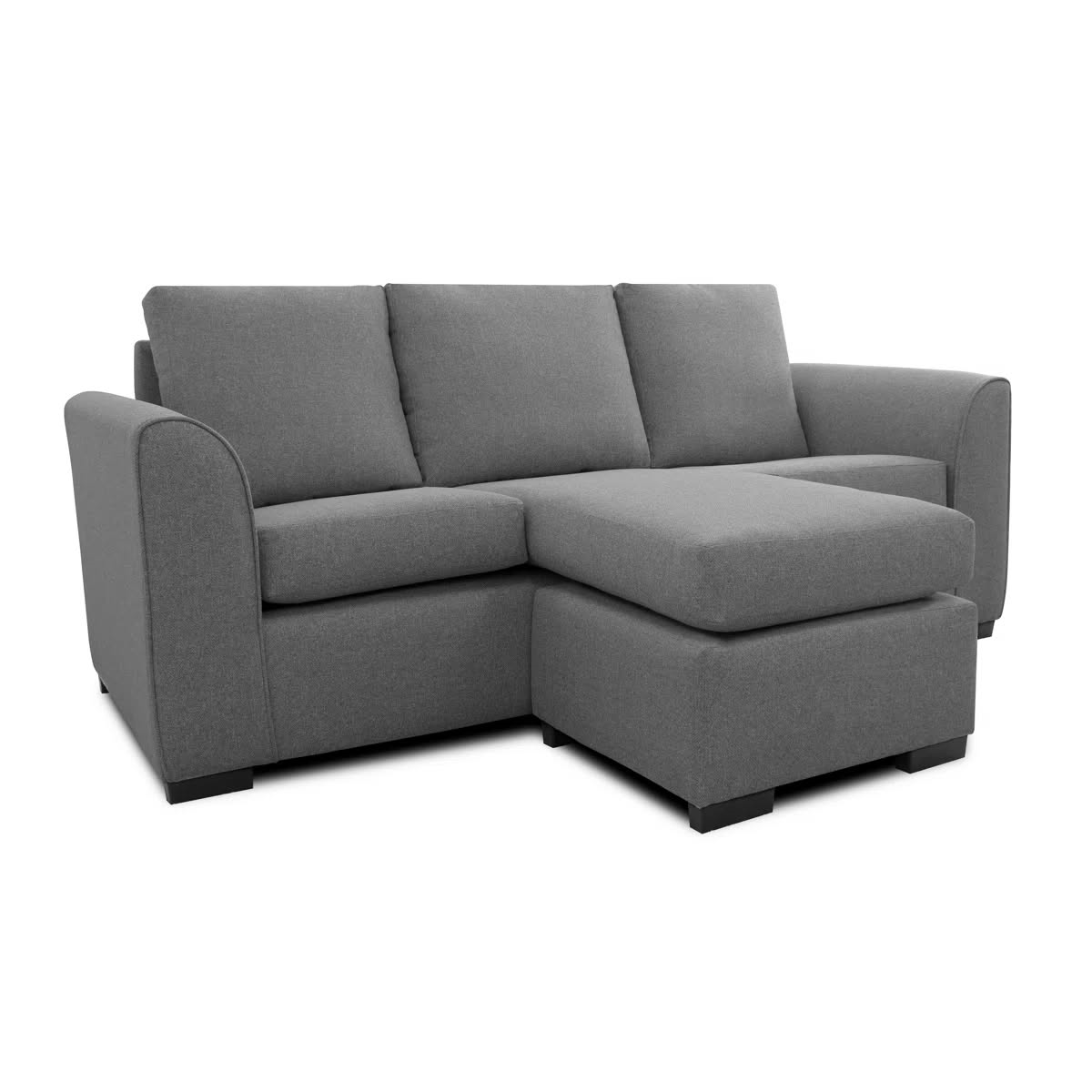 Melis 3 Seat Grey Reversible Chaise Sofa