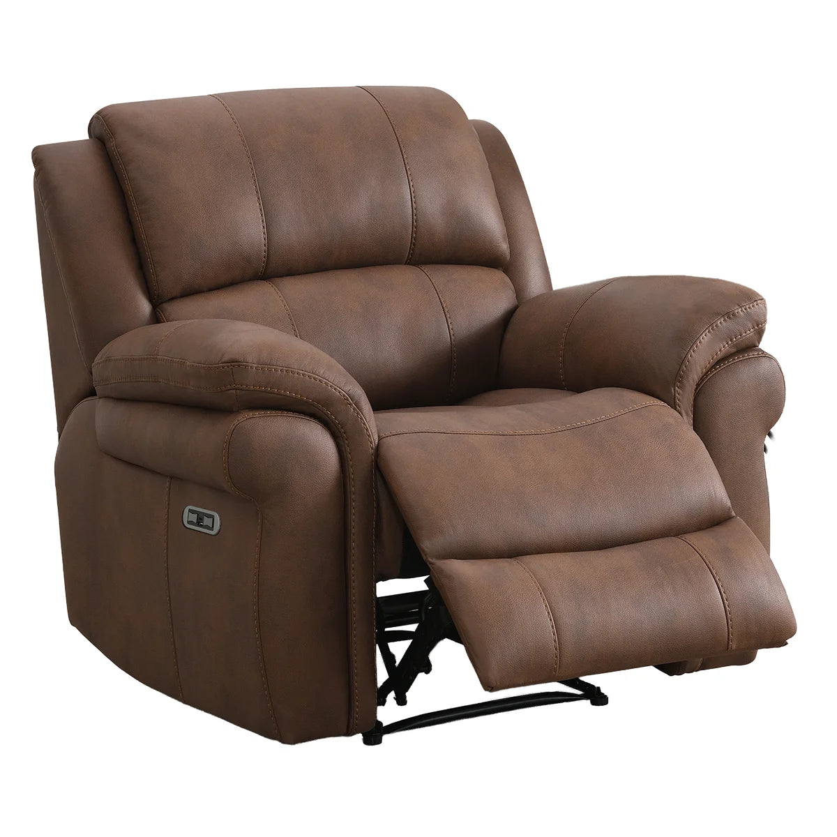 Callum Tan Faux Leather Electric Recliner