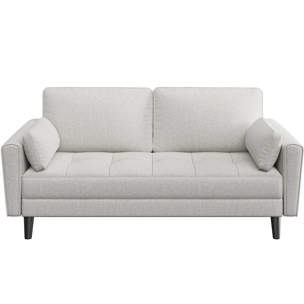Symphony 2 Seat Grey Linen Sofa