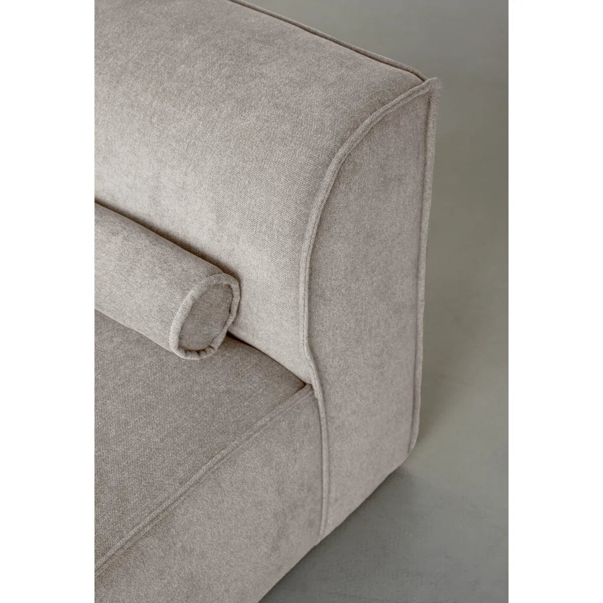 Felicity 4 Seater Beige Chenille Left Chaise Corner Sofa