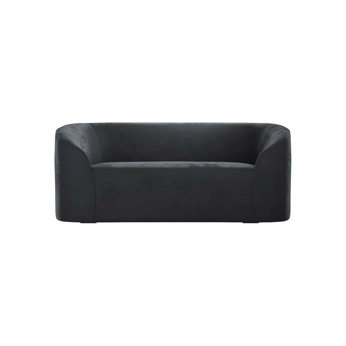 Gladstone 2 Seat Black Curved Foam Sofa