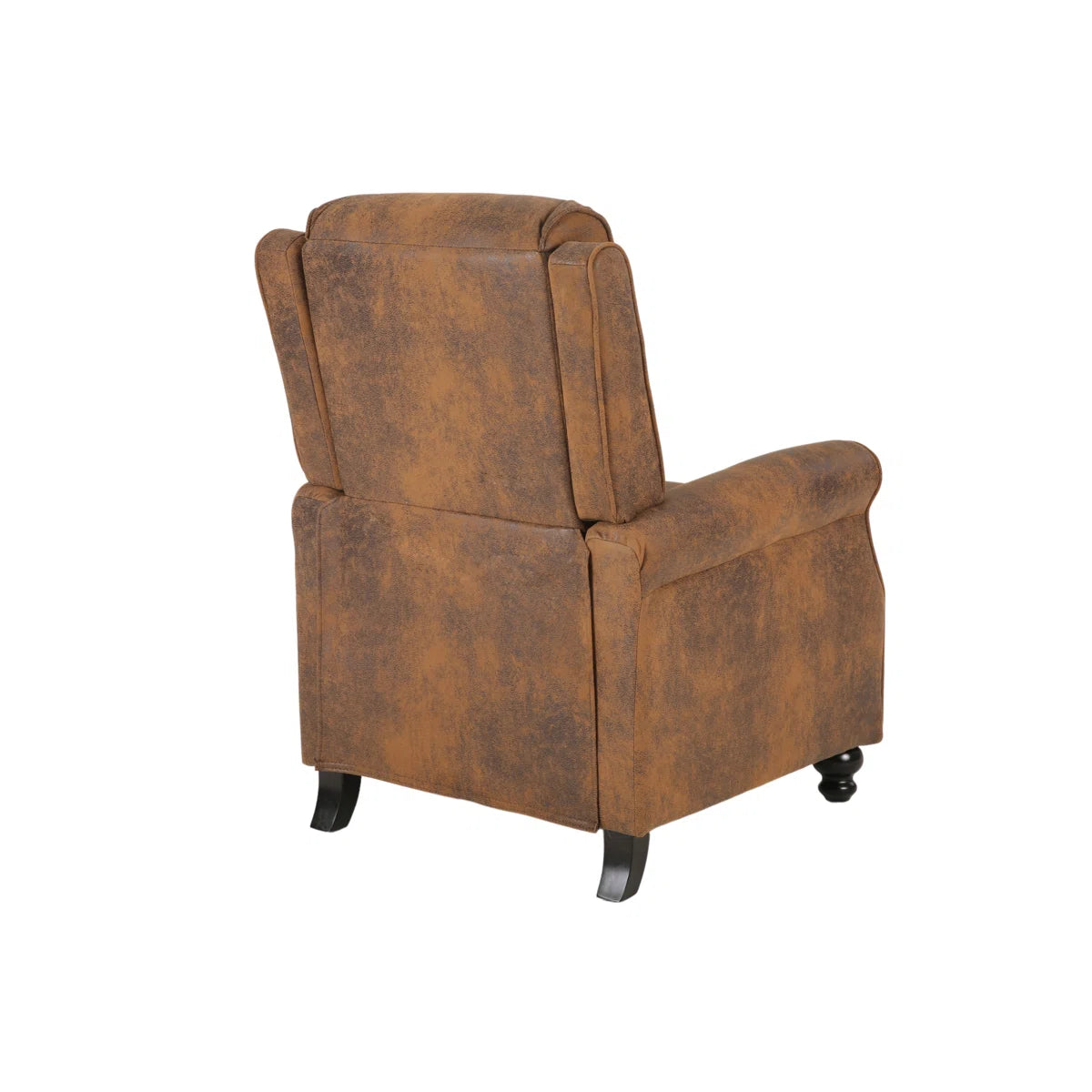Henry Tan Faux Leather Pushback Manual Recliner