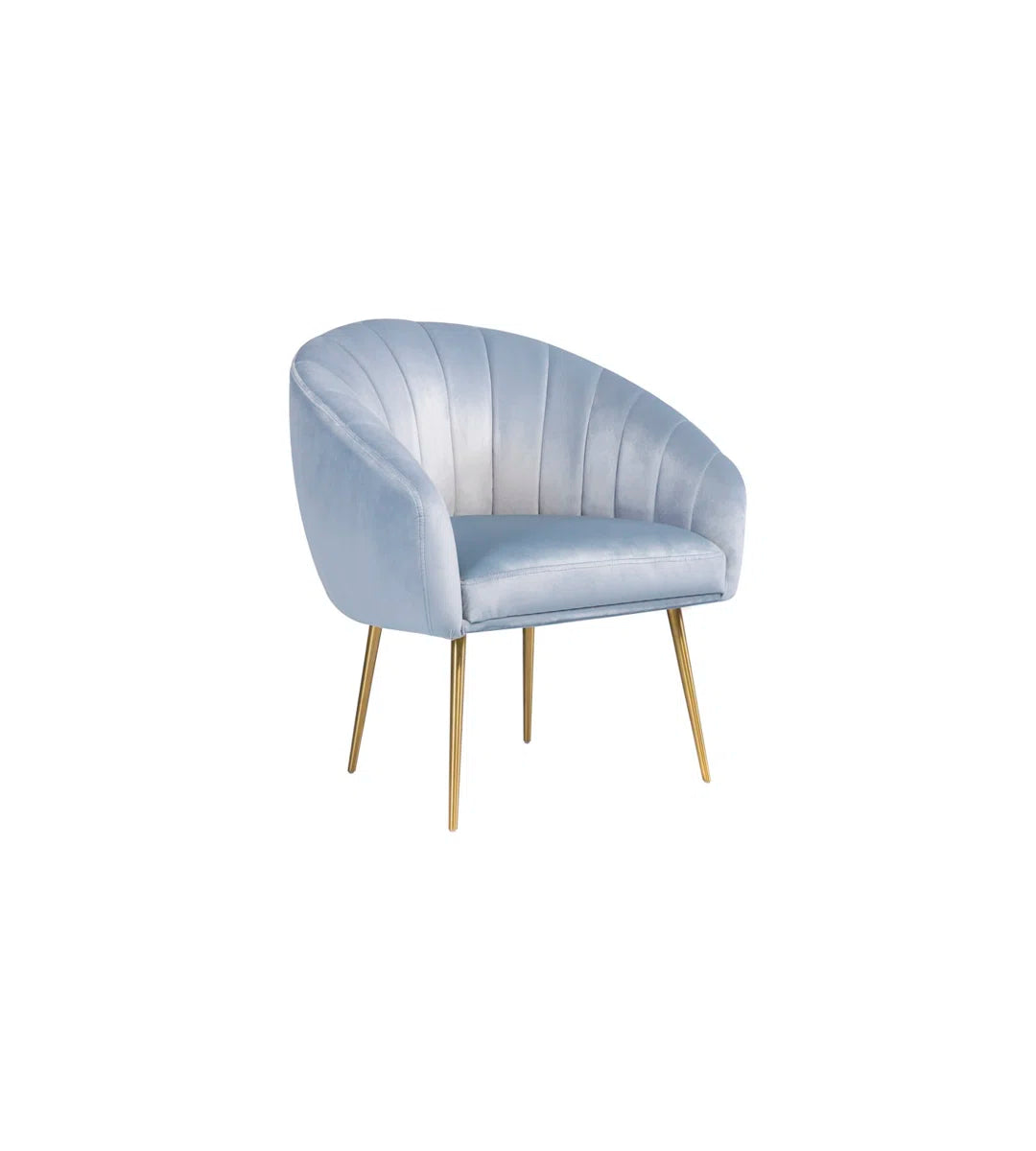 Jocelyn Light Blue Velvet Accent Chair