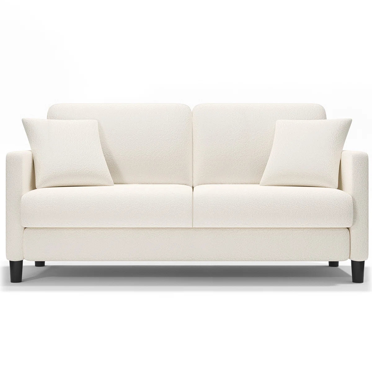 Judith Beige 3 Seater Teddy Velvet Sofa