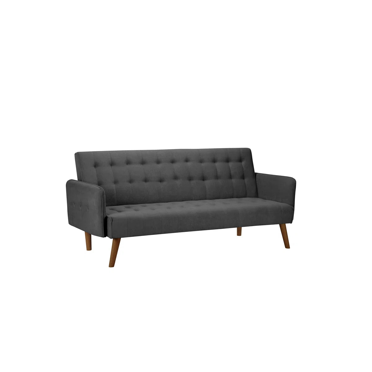 Kiwi Dark Grey Square Arm Clic Clac Sofa Bed