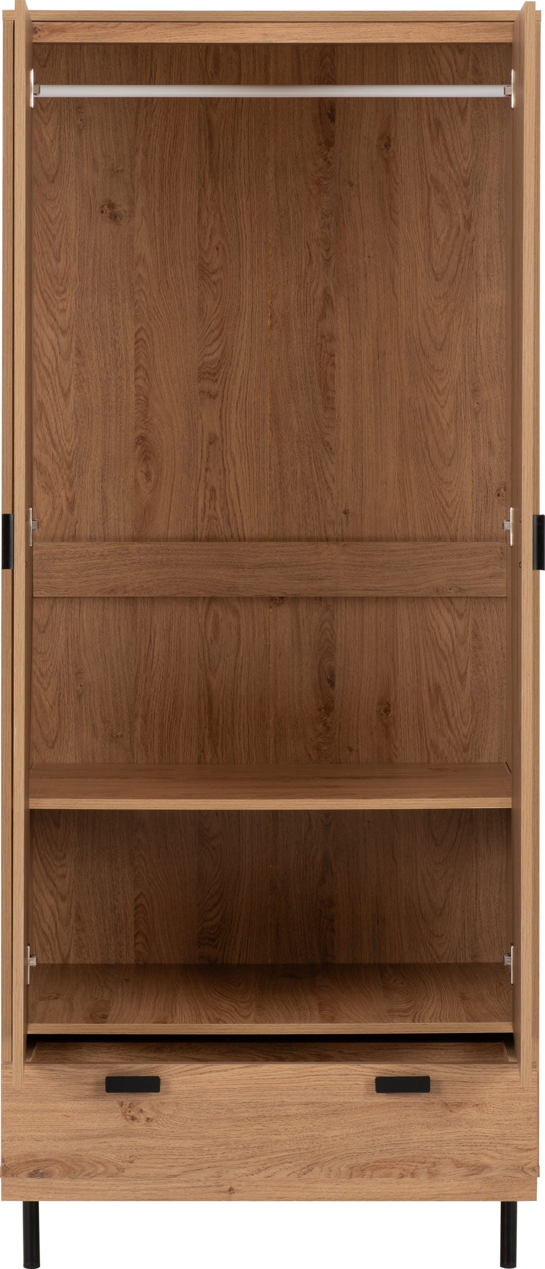 LEO 2 Door 1 Drawer Wardrobe