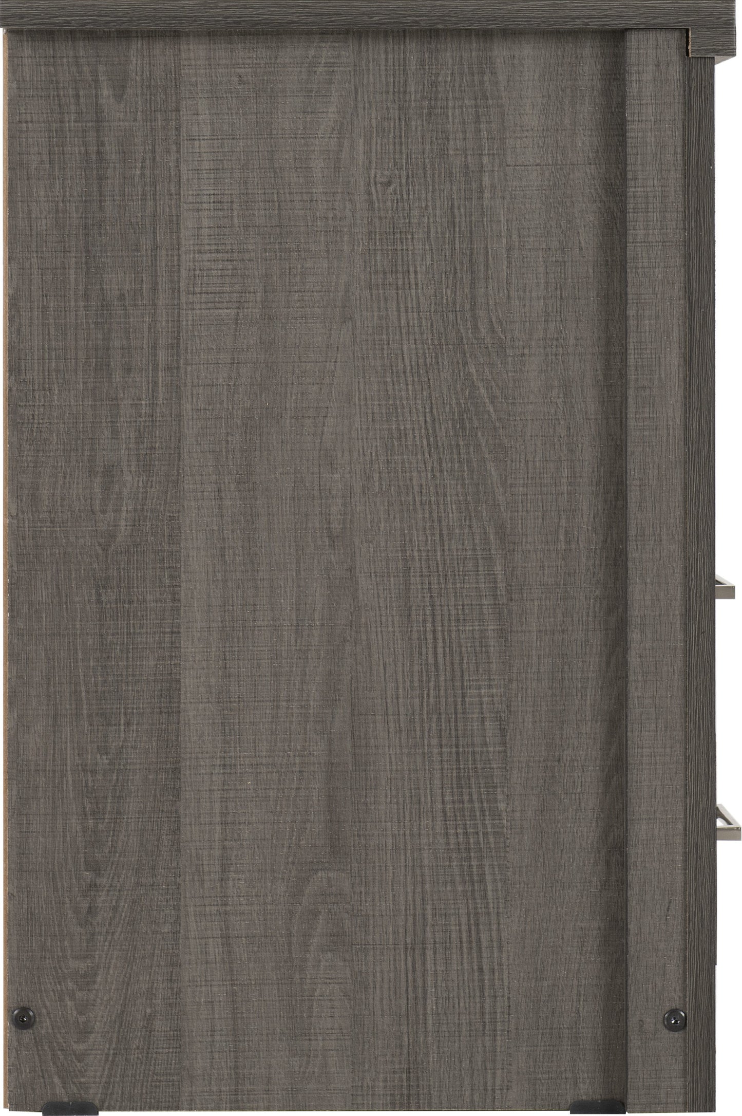 LSB 2 Drawer 1 Shelf Bedside Cabinet - Black Wood Grain