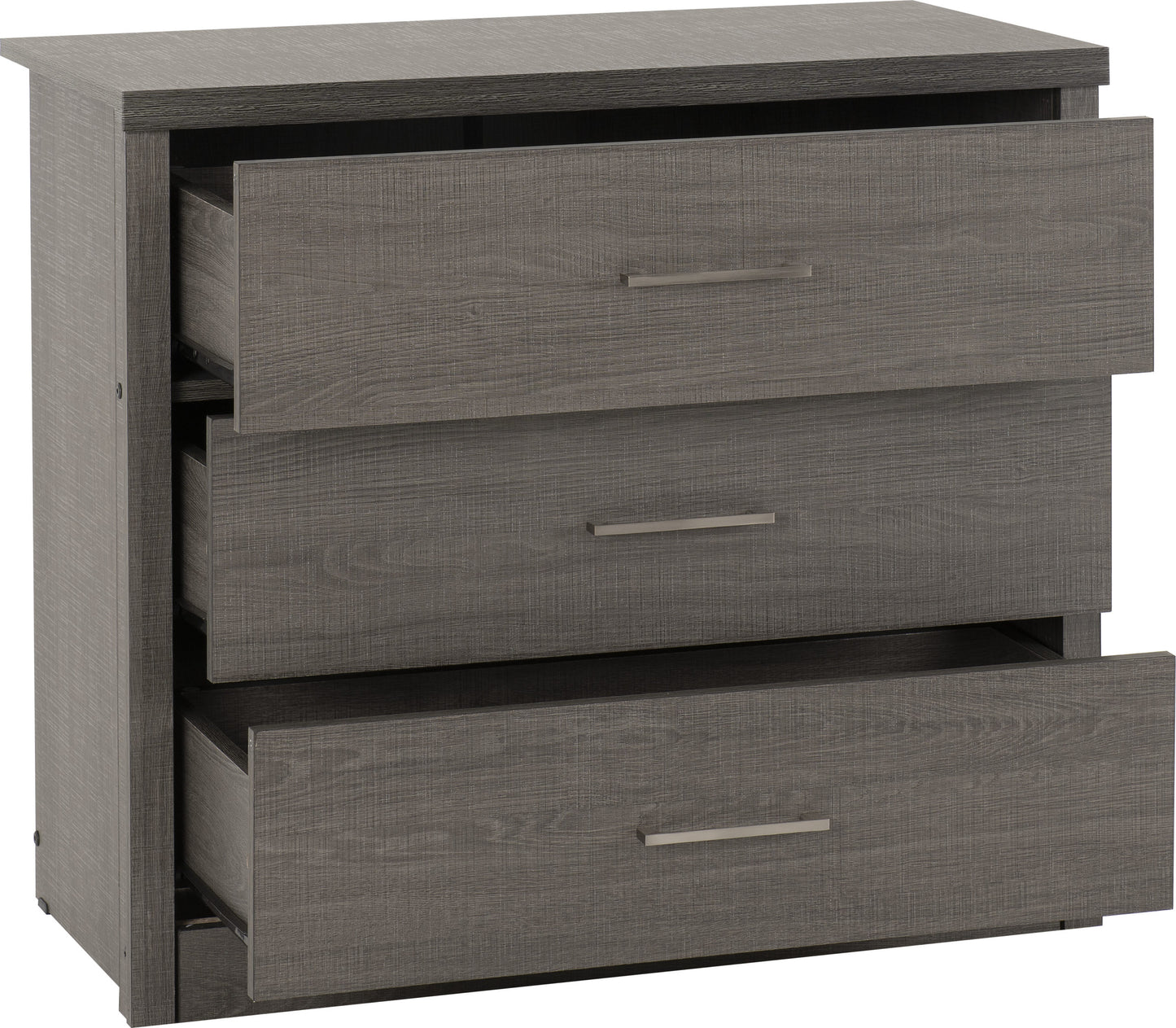 LSB 3 Drawer Chest - Black Wood Grain
