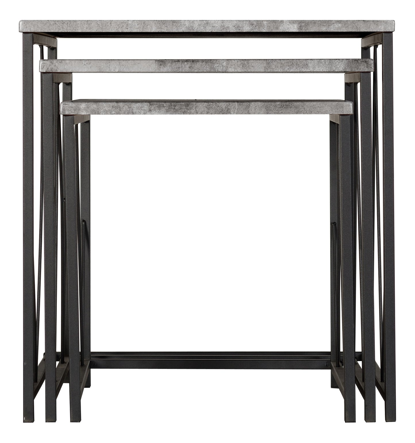 ATH Square Concrete Effect Nest Of Tables