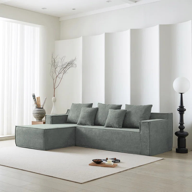 Jacob 4 Seat Grey Foam Corner Sofa