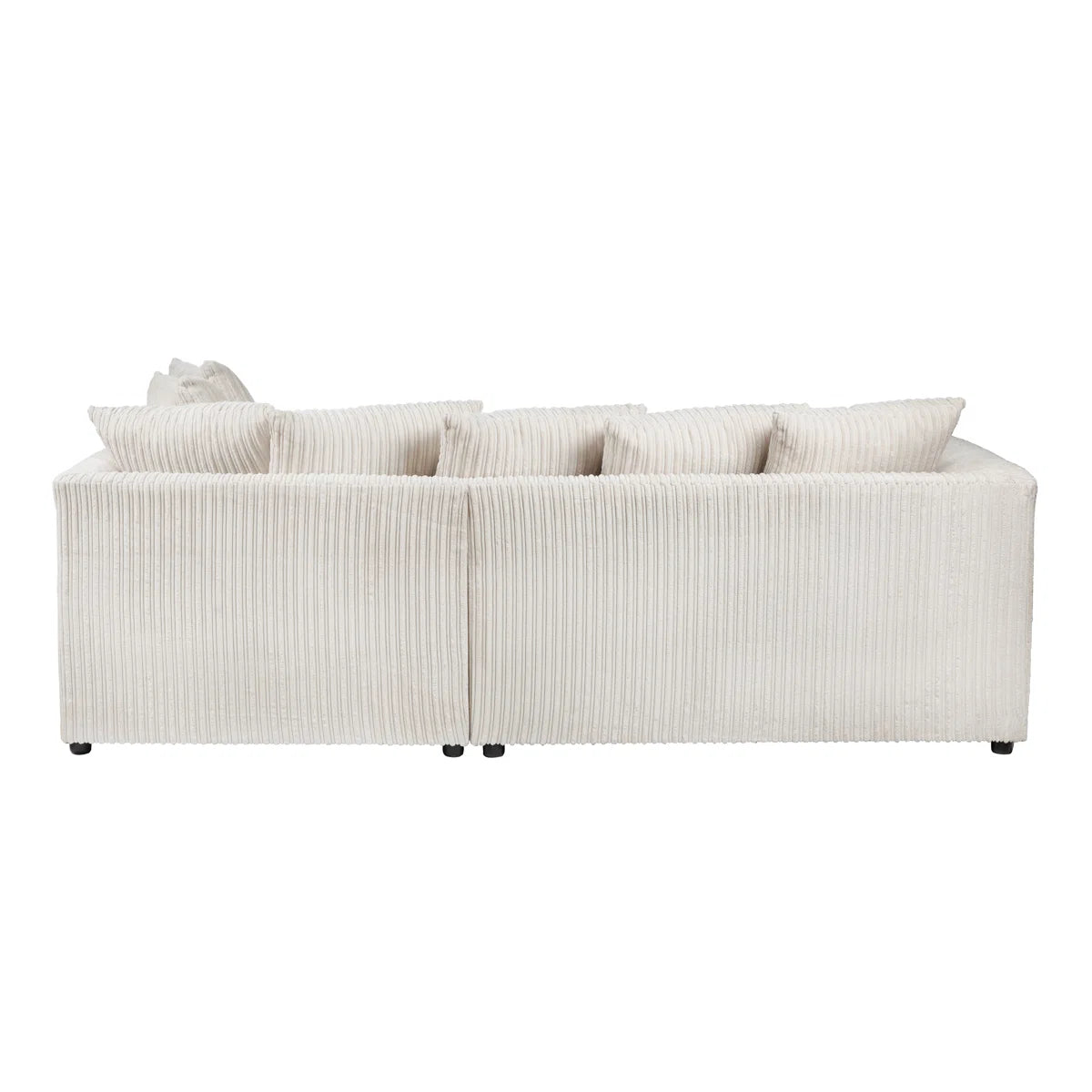 Maui 3 Seater Cream Jumbo Cord Corner Sofa