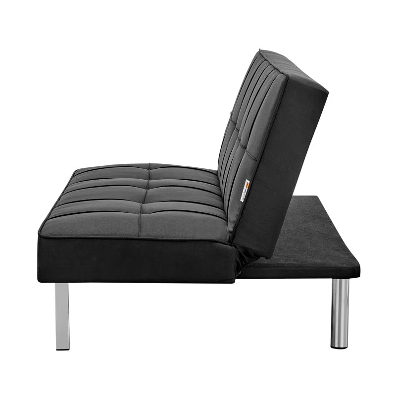 Nathan Black Upholstered Clic Clac Sofa Bed
