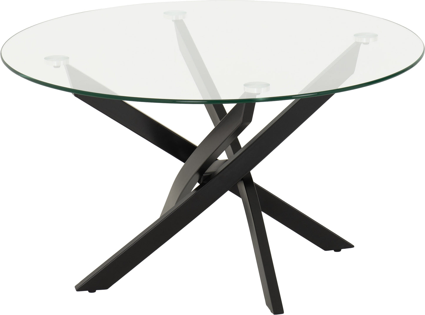 SHE Round Glass Coffee Table