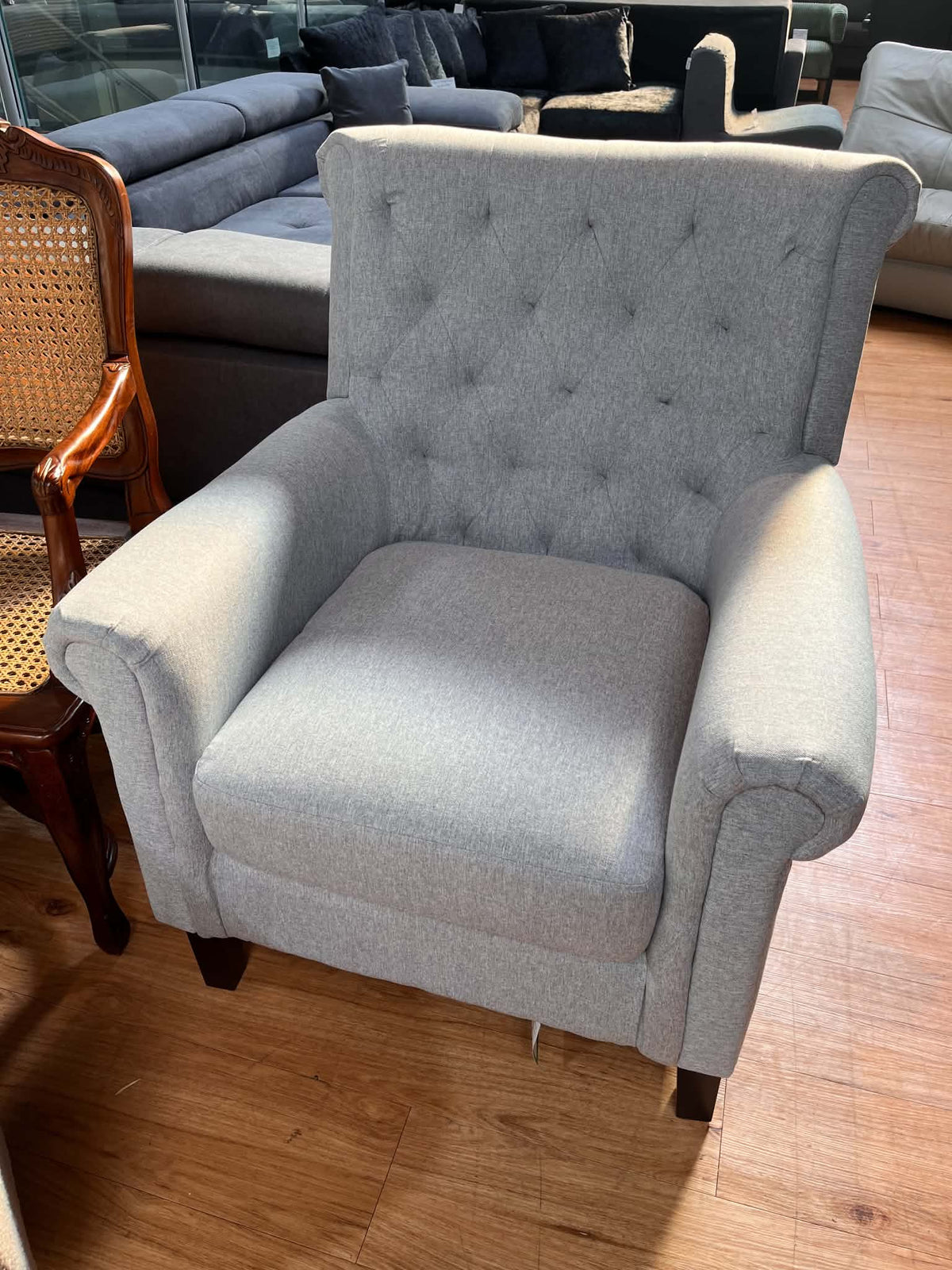 Serena Grey Upholstered Armchair