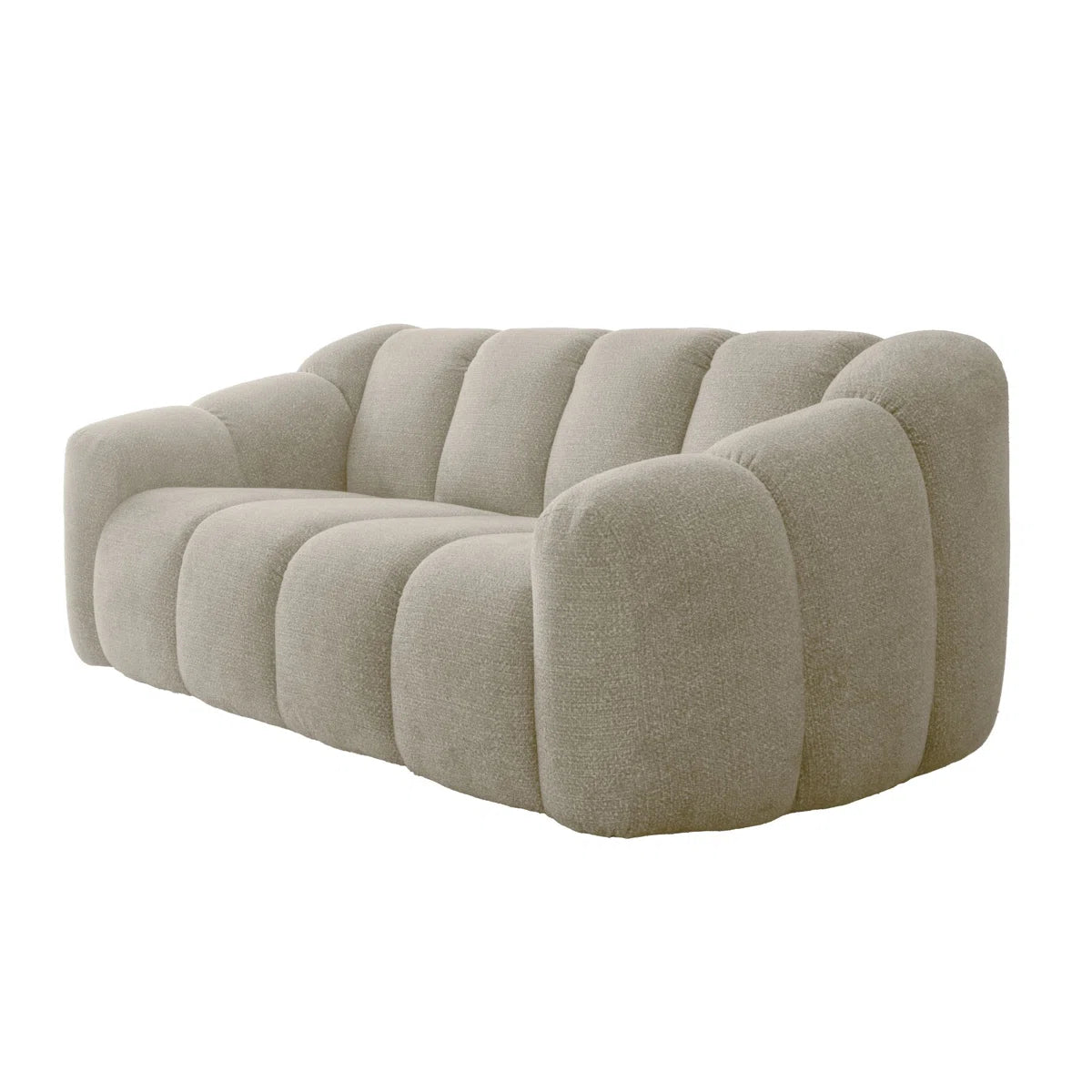 Shelly 2 Seat Beige Upholstered Sofa