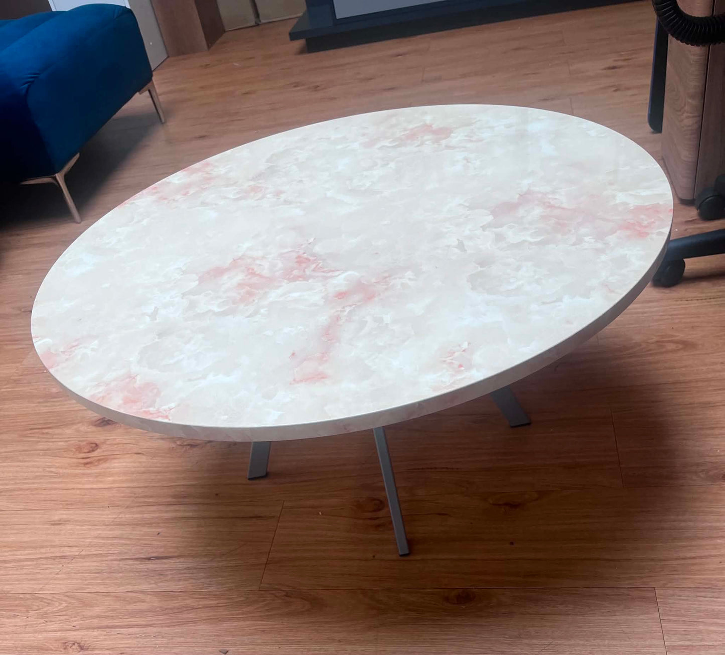 Simonie Round Marble Effect Coffee Table