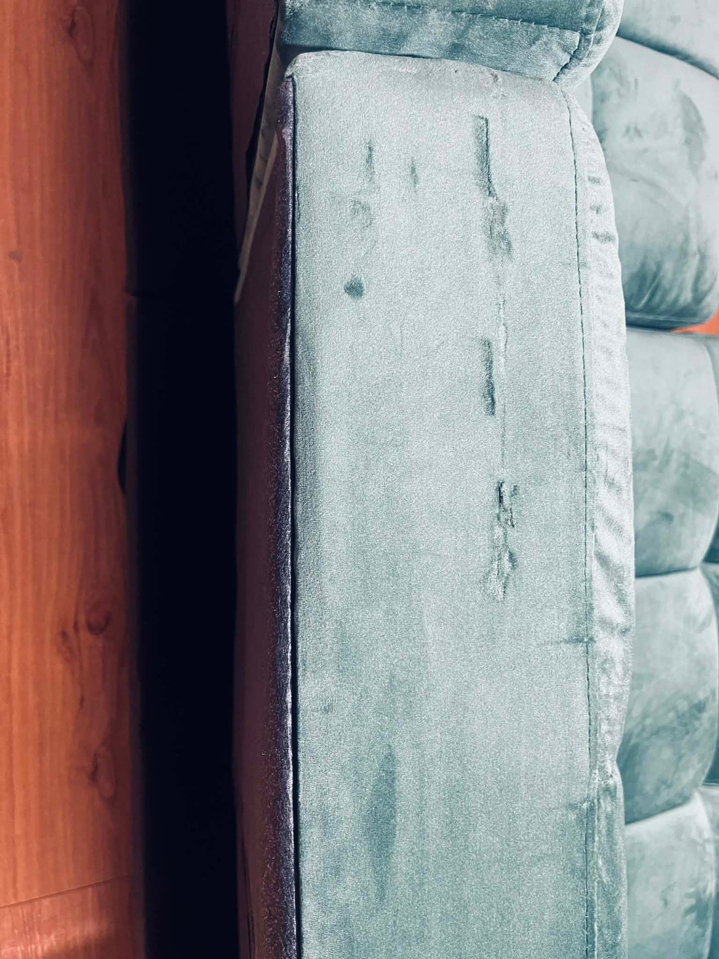 Mercia 3 Seat Green Velvet Clic Clac Sofa Bed