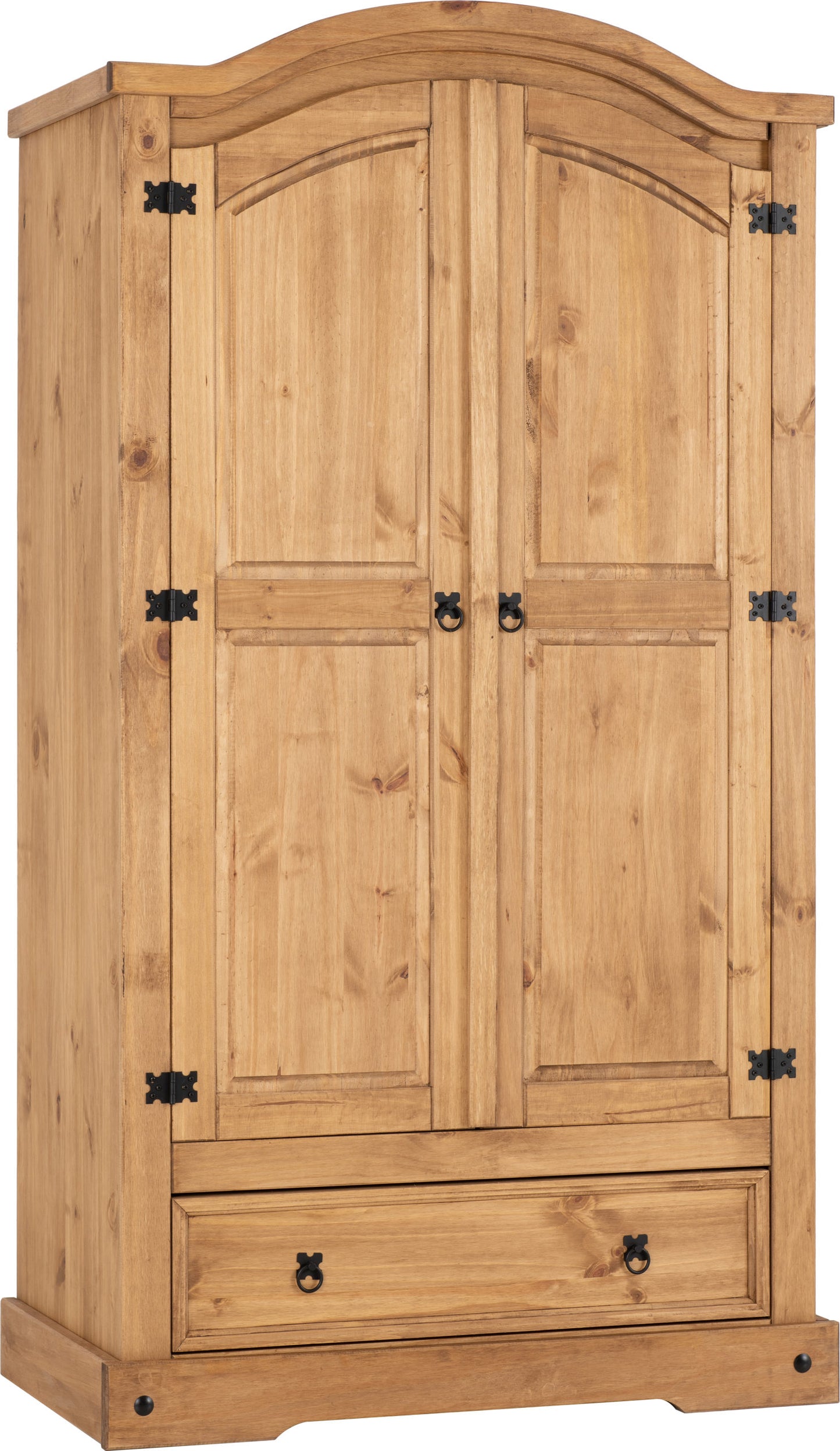 Corona Pine 2 Door 1 Drawer Wardrobe