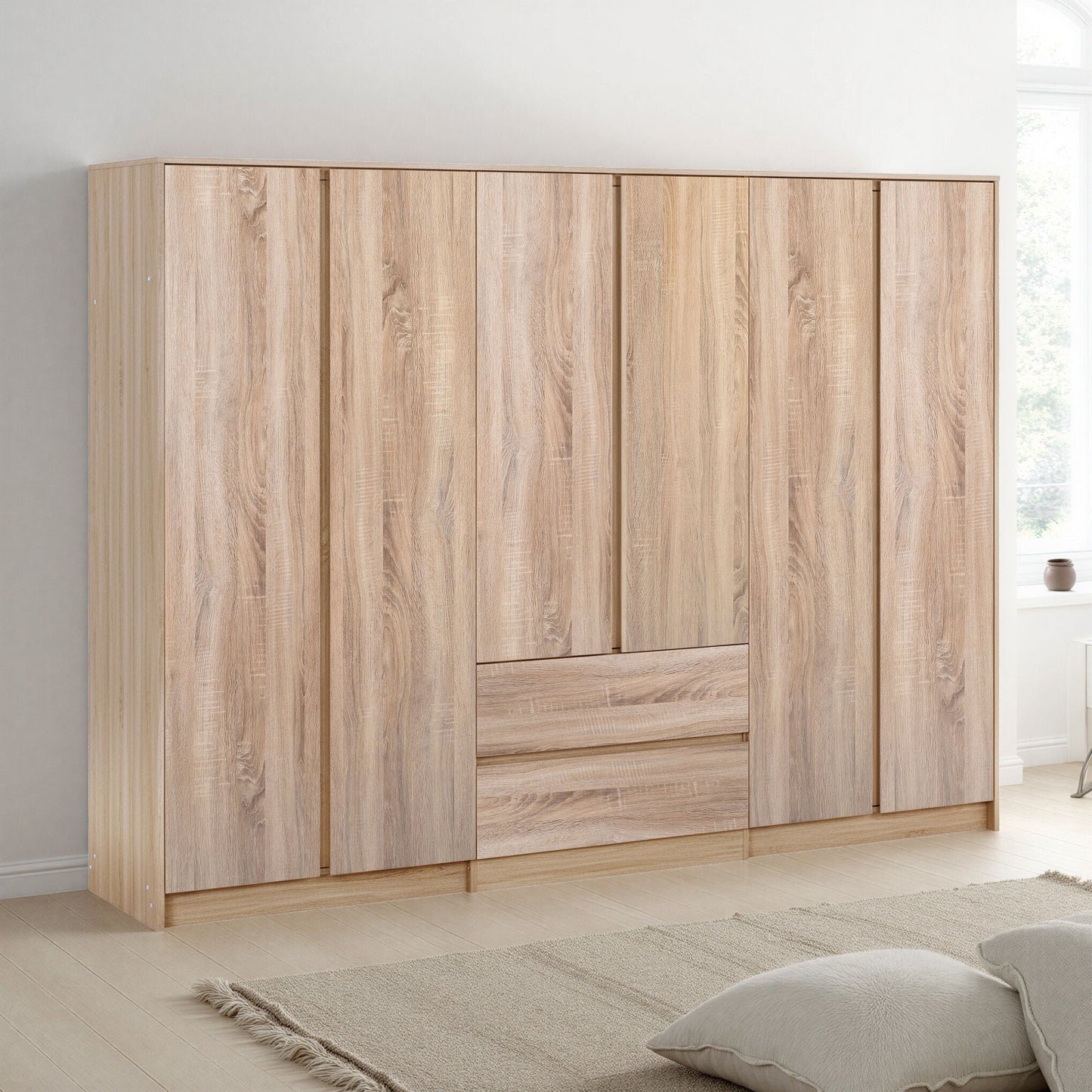 MLV 6 Door 2 Drawer Wardrobe
