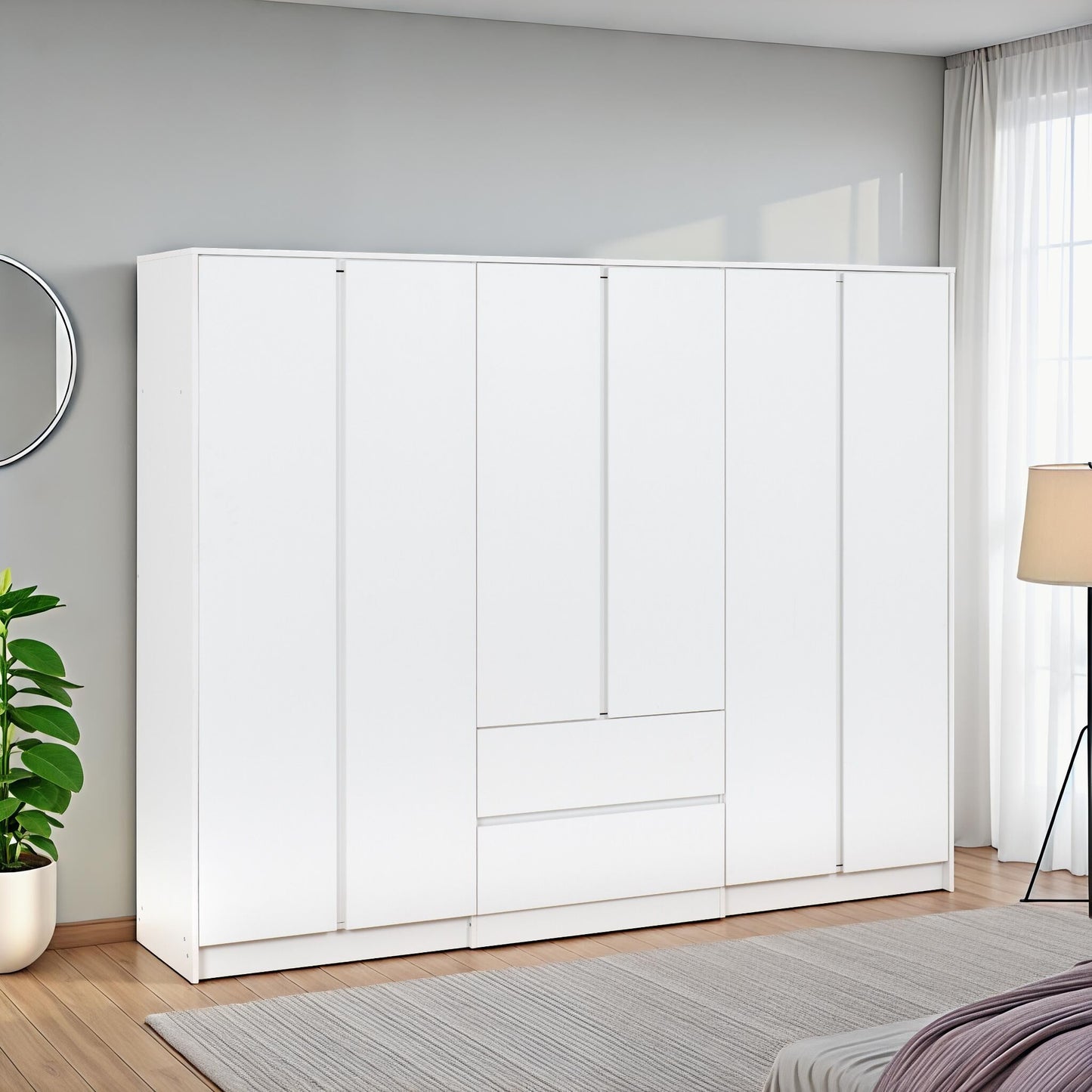MLV 6 Door 2 Drawer Wardrobe