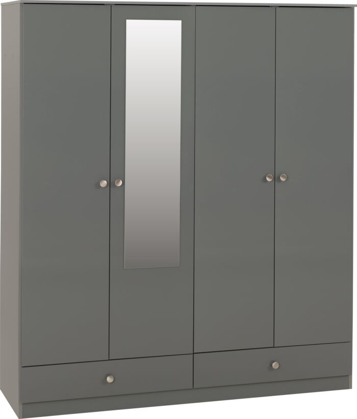 DEN 4 Door 2 Drawer Wardrobe