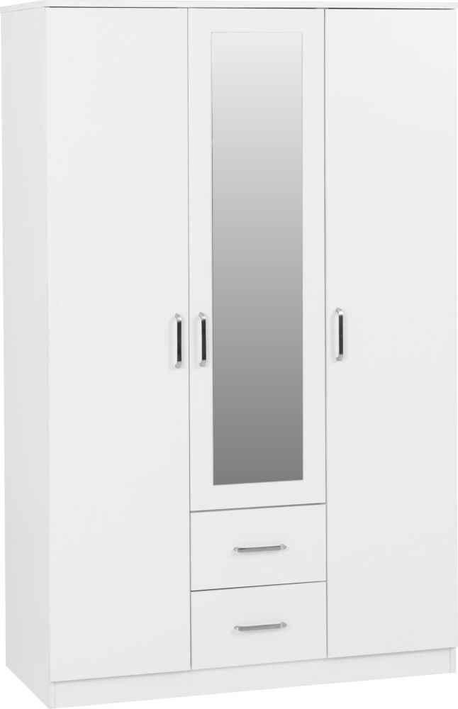 DAK 3 Door Mirrored Wardrobe