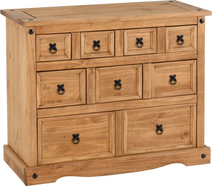Corona Pine 9 Drawer Merchant Chest