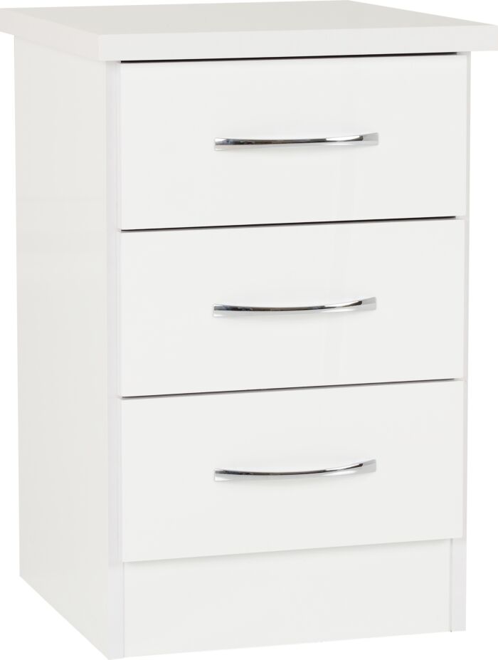 NVD 3 Drawer Bedside